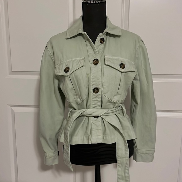 Stradivarius Pastel Green Jacket - Picture 1 of 10